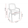 Chaise de réunion sur roulettes Shade