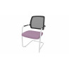 Chaise de réunion empilable pieds luge Shade