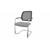 Chaise de réunion empilable pieds luge Shade