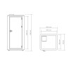 Cabine acoustique mobile 1 personne Hendy