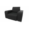 Fauteuil moderne en cuir Sofiane
