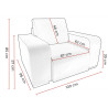 Fauteuil moderne en cuir Sofiane