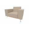 Fauteuil moderne en cuir Julietta