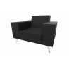 Fauteuil moderne en cuir Julietta