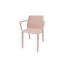Chaise d'accueil empilable monocoque en polypropylène Likie