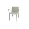 Chaise d'accueil empilable monocoque en polypropylène Likie