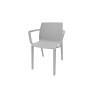 Chaise d'accueil empilable monocoque en polypropylène Likie