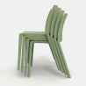 Chaise d'accueil empilable monocoque en polypropylène Likie