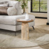 Table basse style nature H 45 cm en acacia massif naturel Idylle