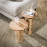 Table basse style nature H 45 cm en acacia massif naturel Idylle