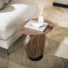 Table basse style nature H 50 cm en acacia massif marron Haron