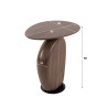 Table basse style nature H 50 cm en acacia massif marron Haron
