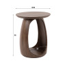 Table basse style nature H 56 cm en acacia massif marron Haron