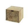 Chevet suspendu style nature en acacia massif naturel Brunia
