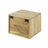 Chevet suspendu style nature en acacia massif naturel Brunia