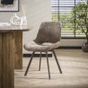 Chaise de salle à manger rotative en tissu chenille Swiff (lot de 4)