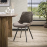 Chaise de salle à manger rotative en tissu chenille Swiff (lot de 4)