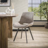 Chaise de salle à manger rotative en tissu chenille Swiff (lot de 4)