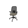 Siège de bureau en tissu coque noir Anya