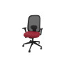 Siège de bureau en tissu coque noir Anya