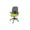 Siège de bureau en tissu coque noir Anya