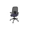 Siège de bureau en tissu coque noir Anya