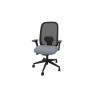 Siège de bureau en tissu coque noir Anya