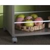 Desserte de cuisine contemporaine coloris blanc/basalte Buterfly II