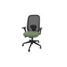 Siège de bureau en tissu coque noir Anya