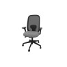 Siège de bureau en tissu coque noir Anya