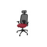 Siège de bureau en tissu coque noir Anya