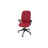 Siège de bureau en tissu coque noir Anya