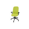 Siège de bureau en tissu coque noir Anya