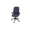 Siège de bureau en tissu coque noir Anya