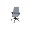 Siège de bureau en tissu coque noir Anya