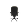 Siège de bureau en tissu coque noir Anya