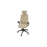 Siège de bureau en tissu coque noir Anya