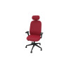 Siège de bureau en tissu coque noir Anya