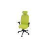 Siège de bureau en tissu coque noir Anya
