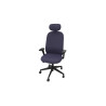 Siège de bureau en tissu coque noir Anya