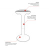 Tabouret ergonomique réglable en hauteur Topy
