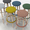 Tablouret en hêtre massif naturel H 77 cm Bloody