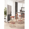 Tablouret en hêtre massif naturel H 77 cm Bloody