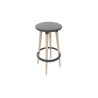 Tablouret en hêtre massif naturel H 77 cm Bloody