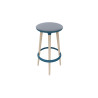 Tablouret en hêtre massif naturel H 77 cm Bloody