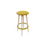 Tablouret en hêtre massif naturel H 77 cm Bloody