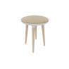 Tabouret en hêtre massif naturel H 48 cm Bloody
