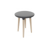 Tabouret en hêtre massif naturel H 48 cm Bloody