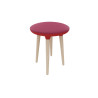 Tabouret en hêtre massif naturel H 48 cm Bloody