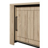 Buffet/bahut contemporain 220 cm chêne clair Henrik
